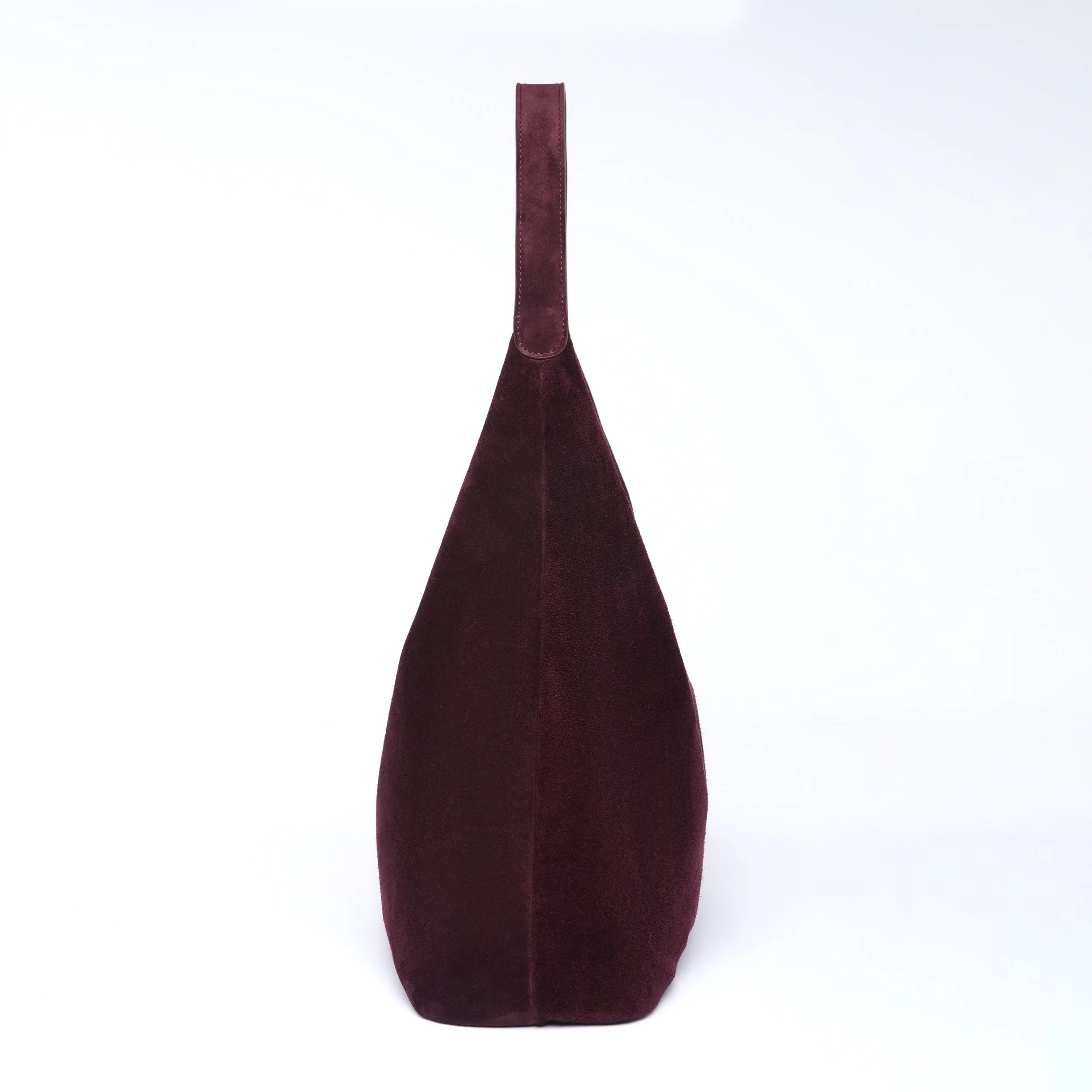 Pre Order - The Slouch Bag - Calf Suede Leather - Plum dressupyourpurse