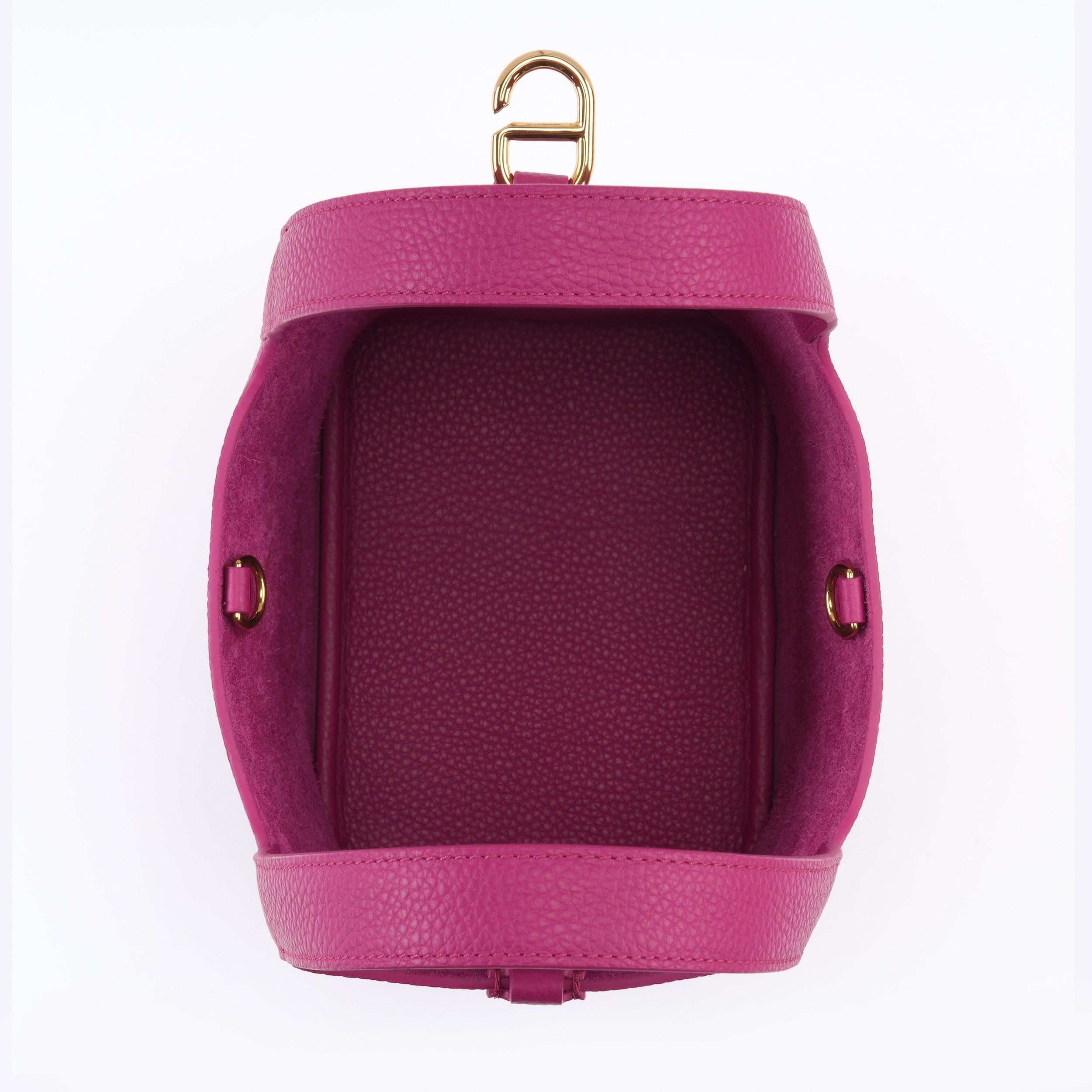 Josette - Versatile Bucket Bag - Grained Cowhide - ROSE VIOLET dressupyourpurse