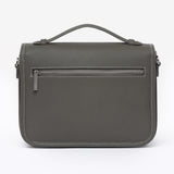 PRE ORDER Graphite grey Togo Leather - "Paris15" Satchel Crossbody bag