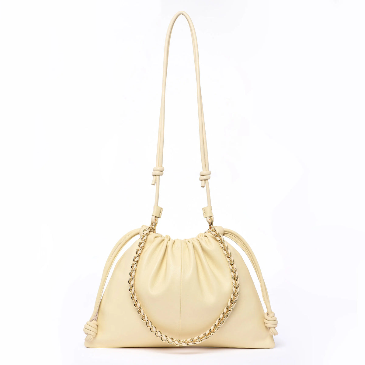 PRE ORDER ❤️ HCC X DUYP - "The Go bag" – Soft Lambskin Shoulder Bag - Cream dressupyourpurse