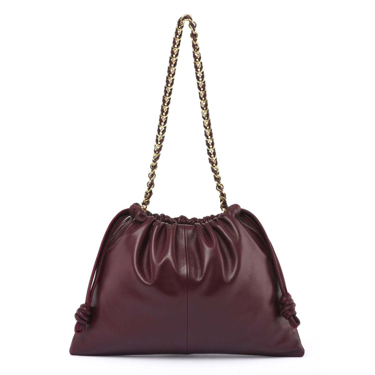 PRE ORDER ❤️ HCC X DUYP - "The Go bag" – Soft Lambskin Shoulder Bag - Burgundy dressupyourpurse