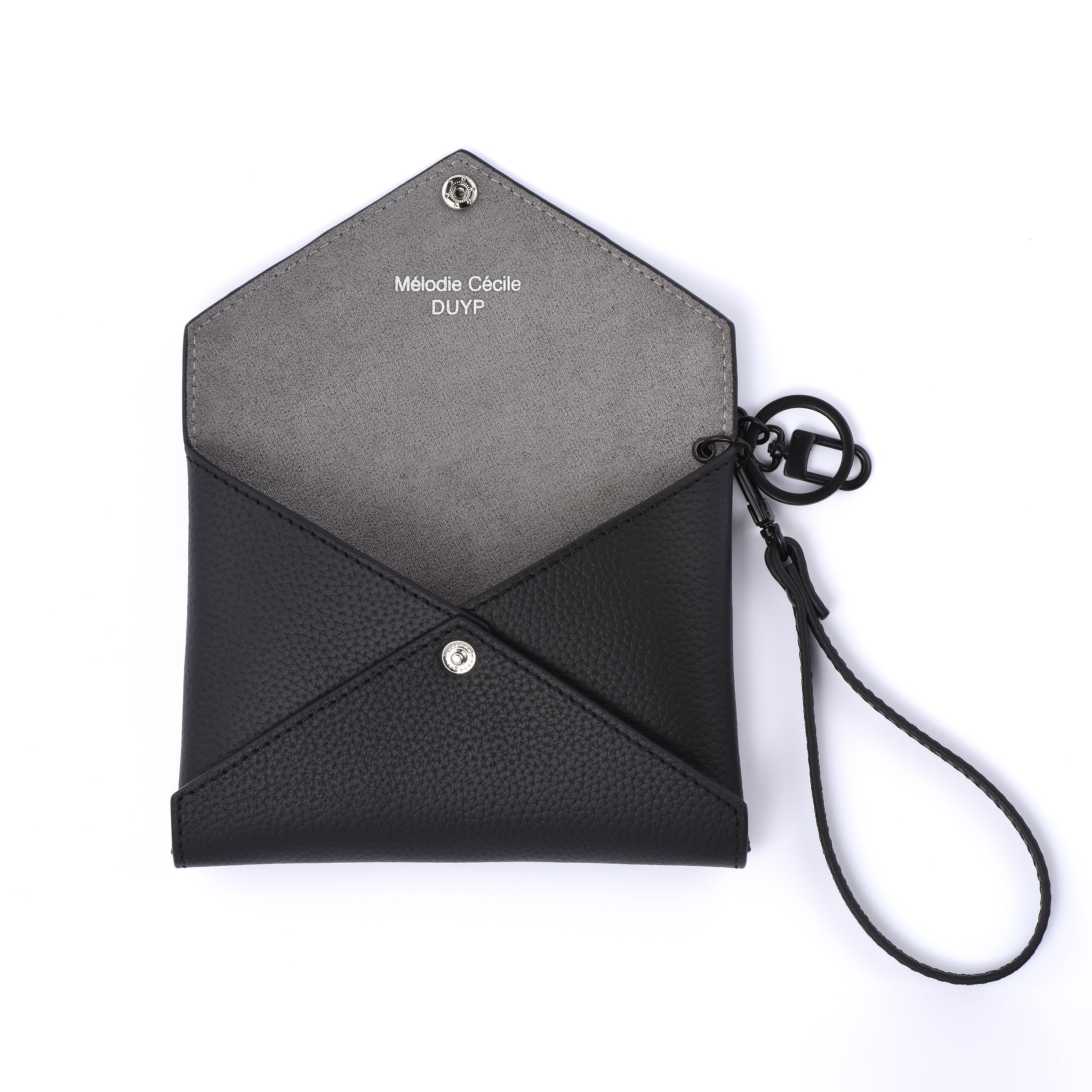 NOIR ABSOLU - Medium Size Envelope - Passport holder Clutch