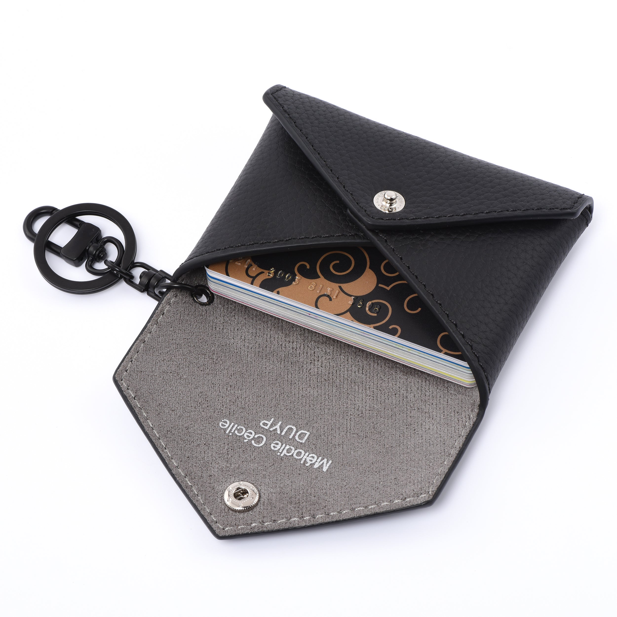 NOIR ABSOLU - MINI ENVELOPE BAG CHARM CARD HOLDER