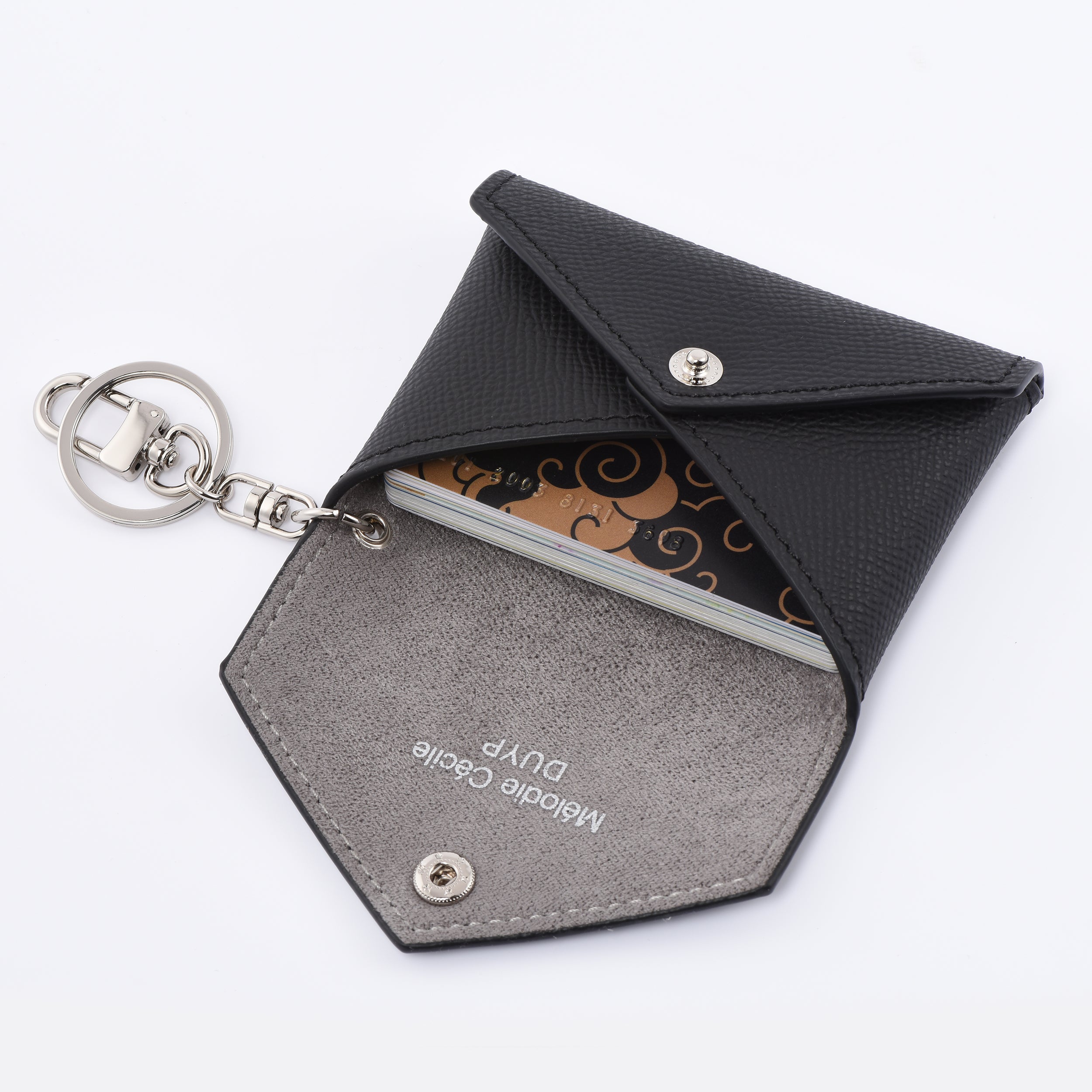 EPSOM LEATHER MINI ENVELOPE BAG CHARM CARD HOLDER