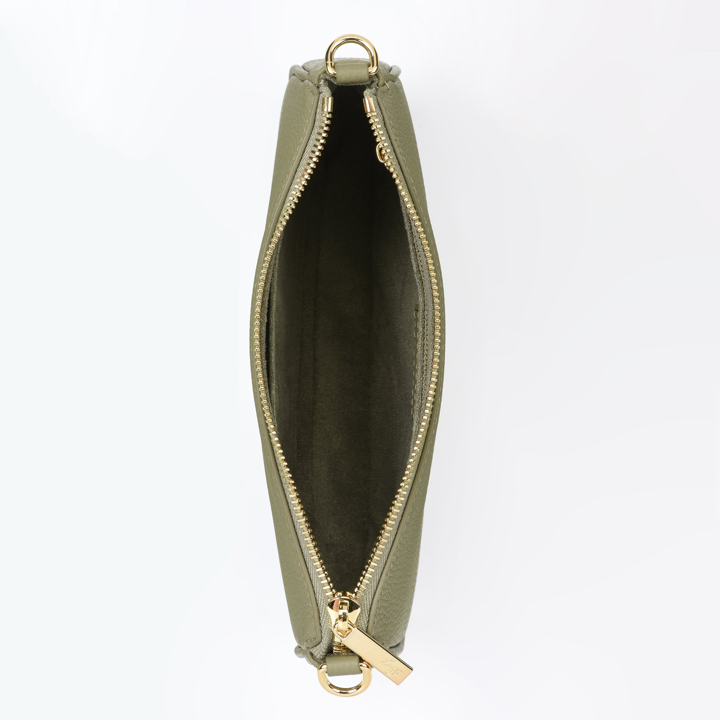 HCC X DUYP - Medium pochette - OLIVE Grained Leather