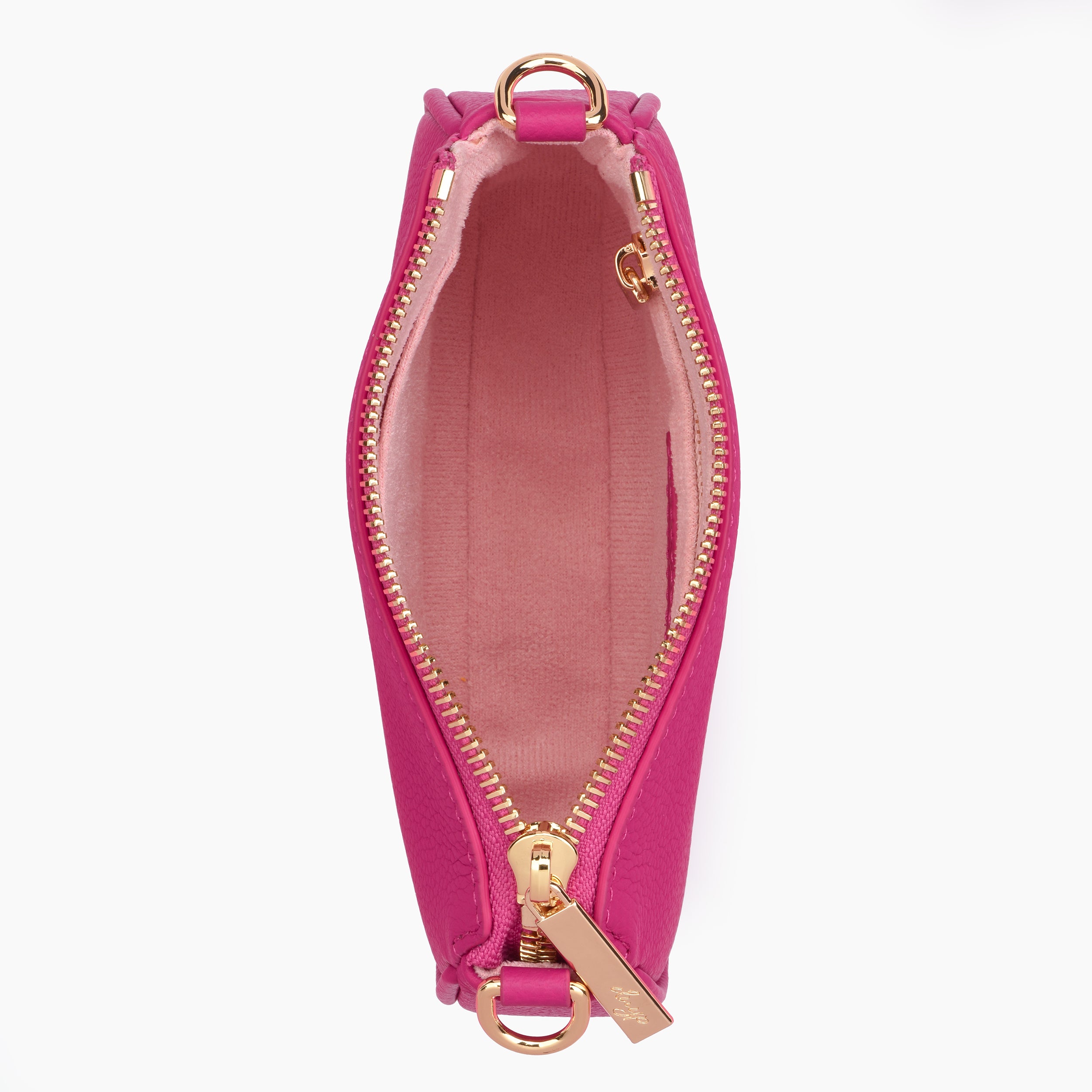 HCC X DUYP - Mini pochette -  Brilliant Pink Grained Leather