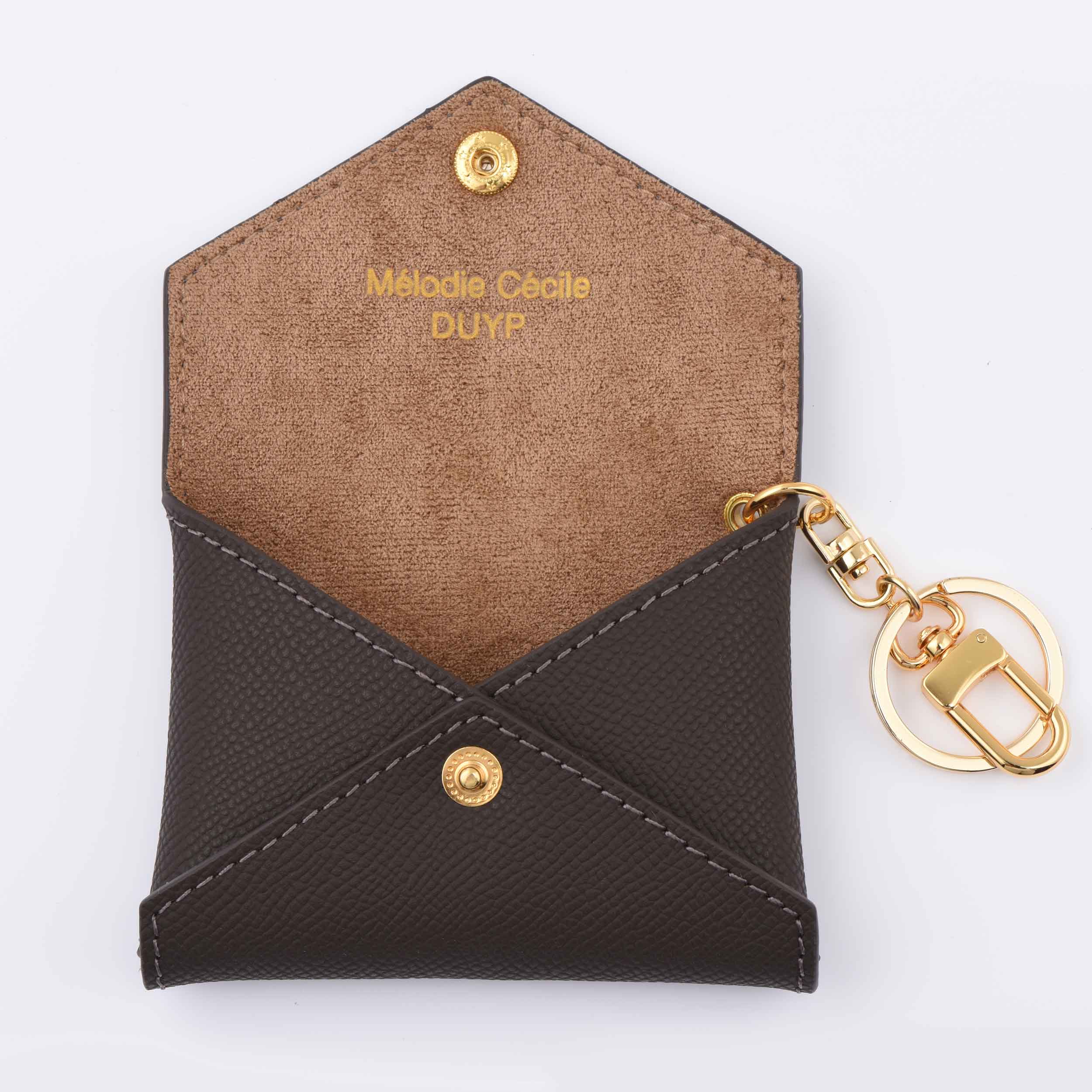 EPSOM LEATHER MINI ENVELOPE BAG CHARM CARD HOLDER