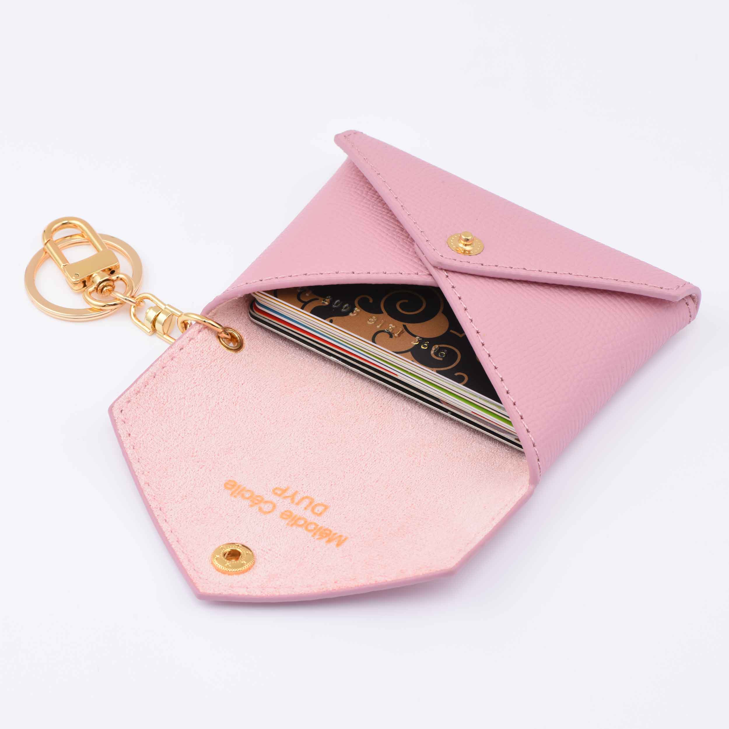 EPSOM LEATHER MINI ENVELOPE BAG CHARM CARD HOLDER