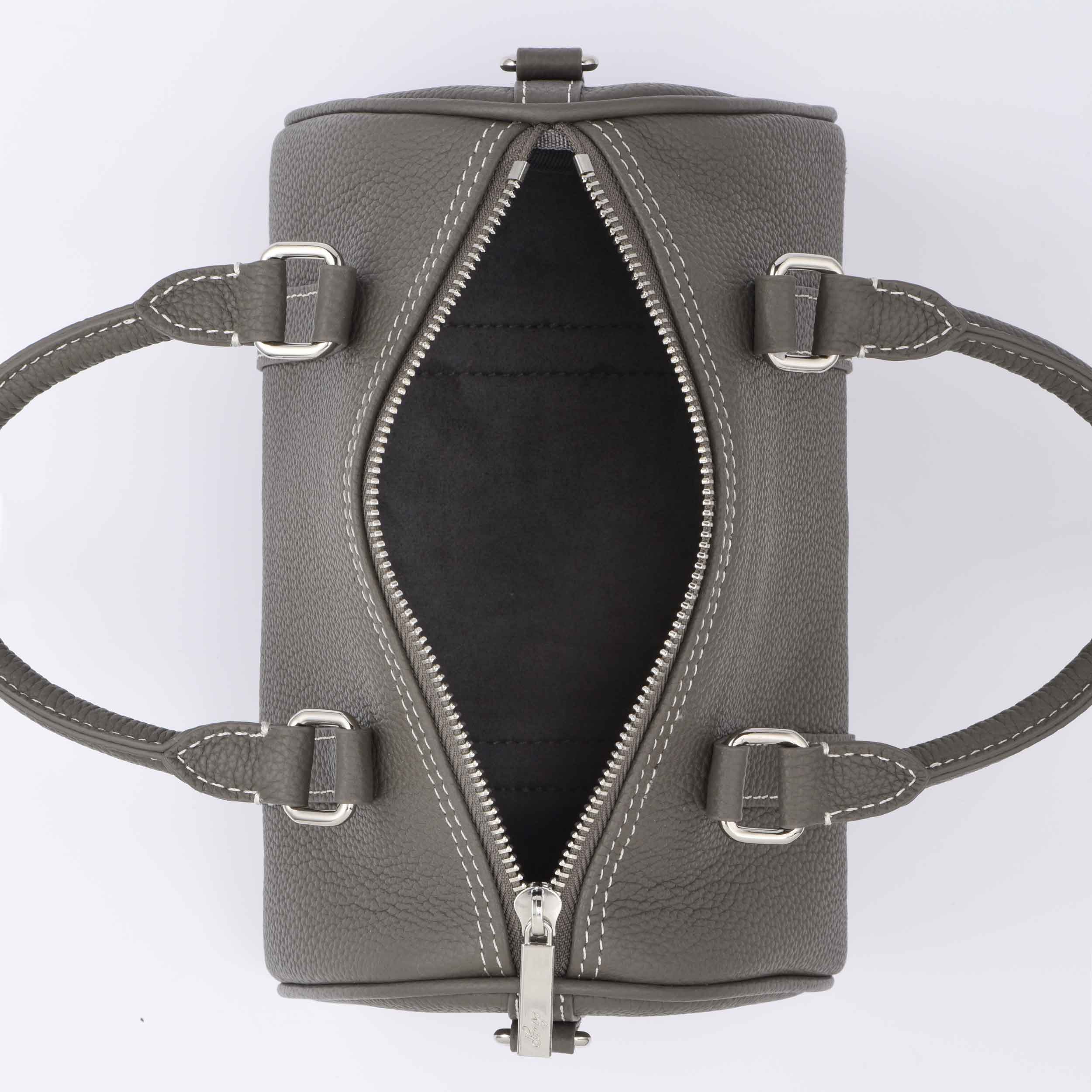 Graphite Grey Togo Leather - Mini Boston bag