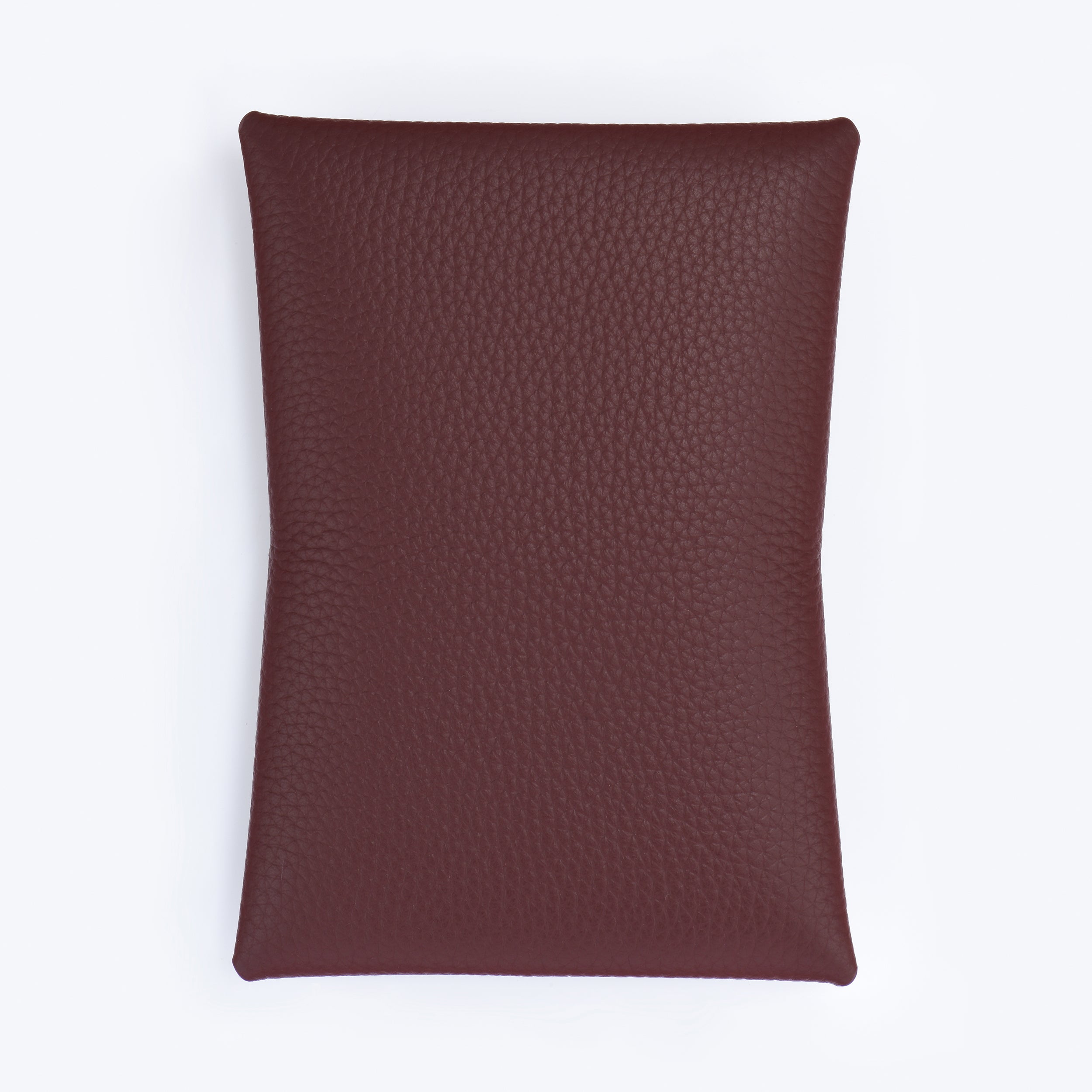 TOGO LEATHER "CORSICA" CARD HOLDER - BROWN / BURGUNDY / NAVY