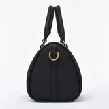 Black Grained leather  - Mini Boston bag