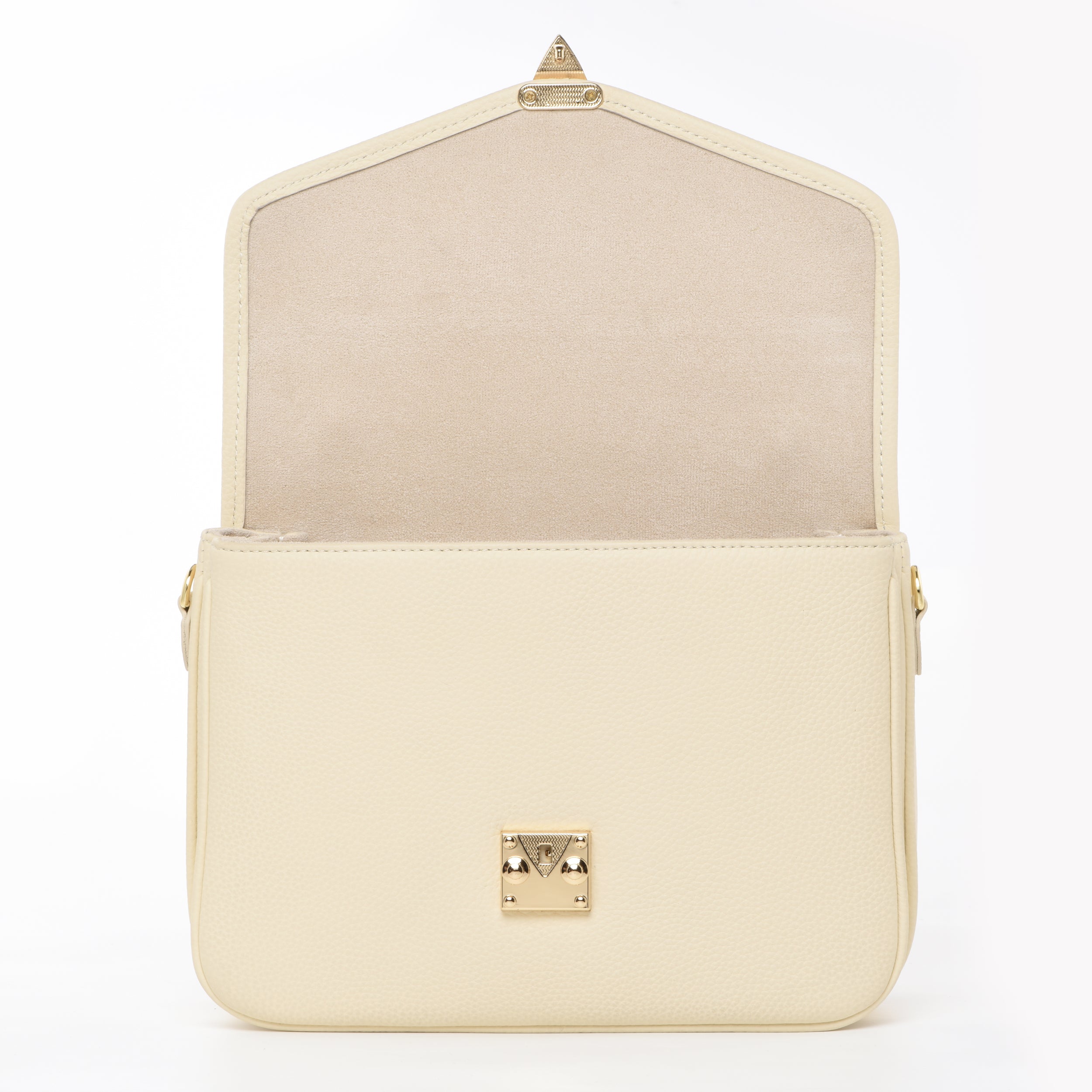 OUTLET 1st version  "Buttercream" Togo Leather - "Paris 15" Satchel Crossbody bag