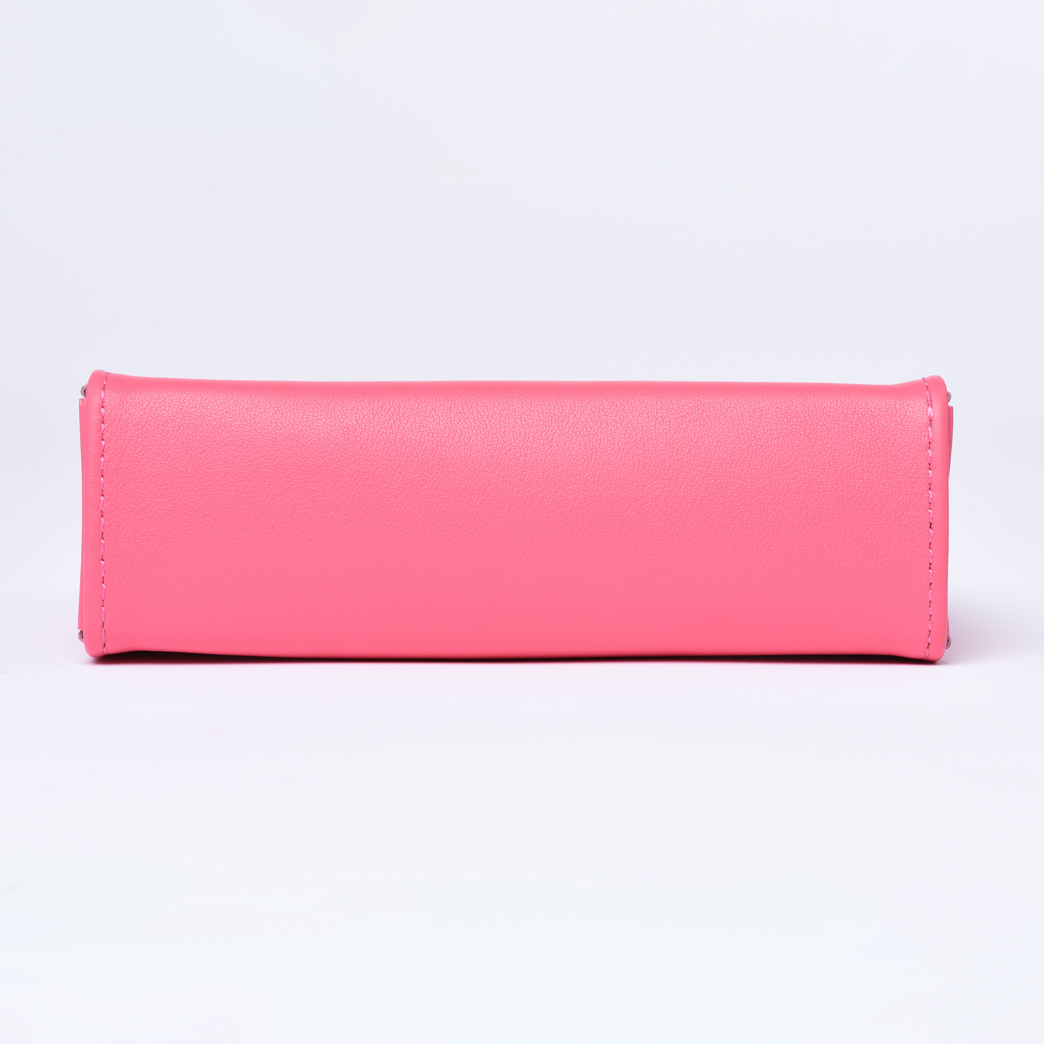 Leather Toiletry Pouch 15 - HOT PINK