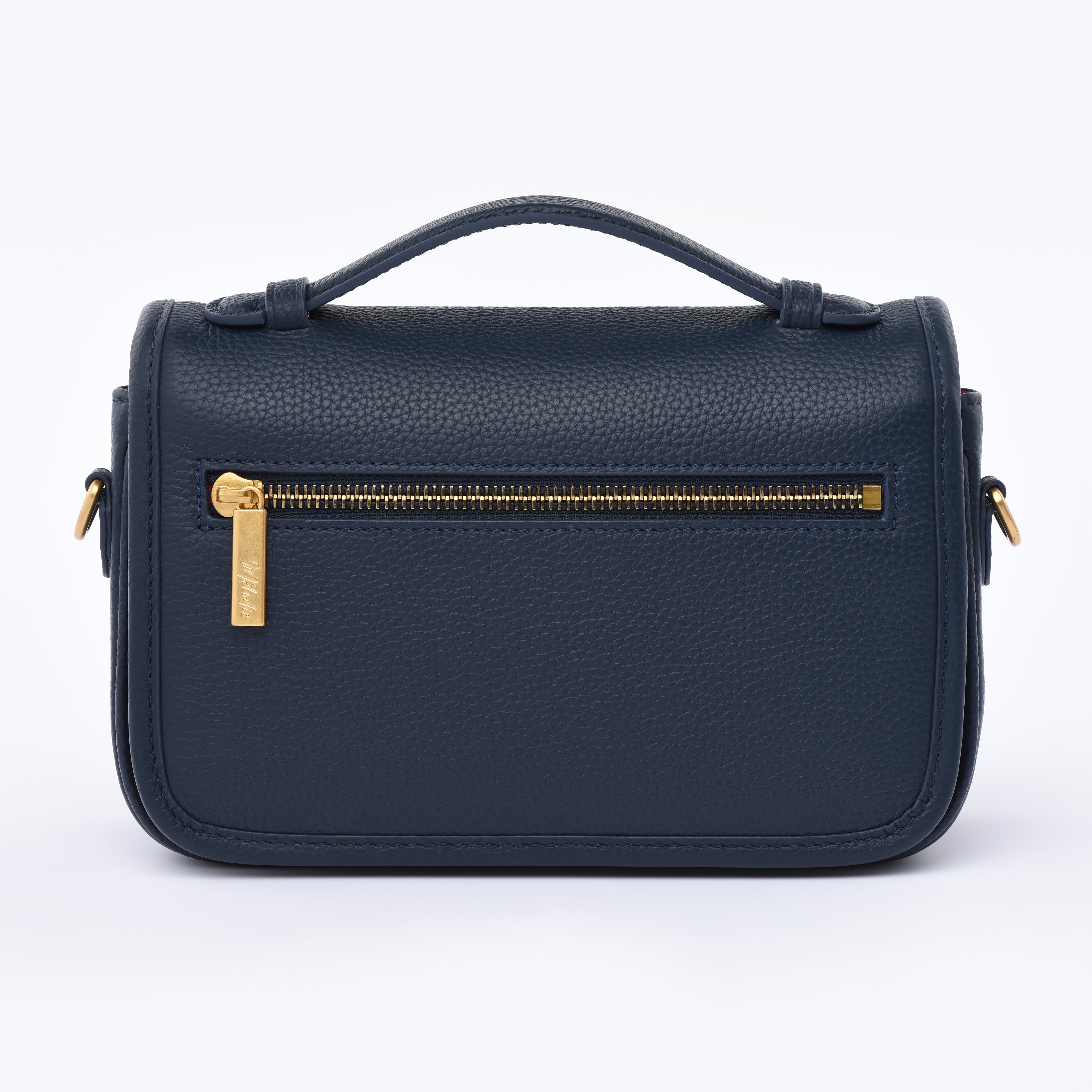 PRE ORDER Navy Togo Leather - "Le Petit Paris15" Crossbody bag