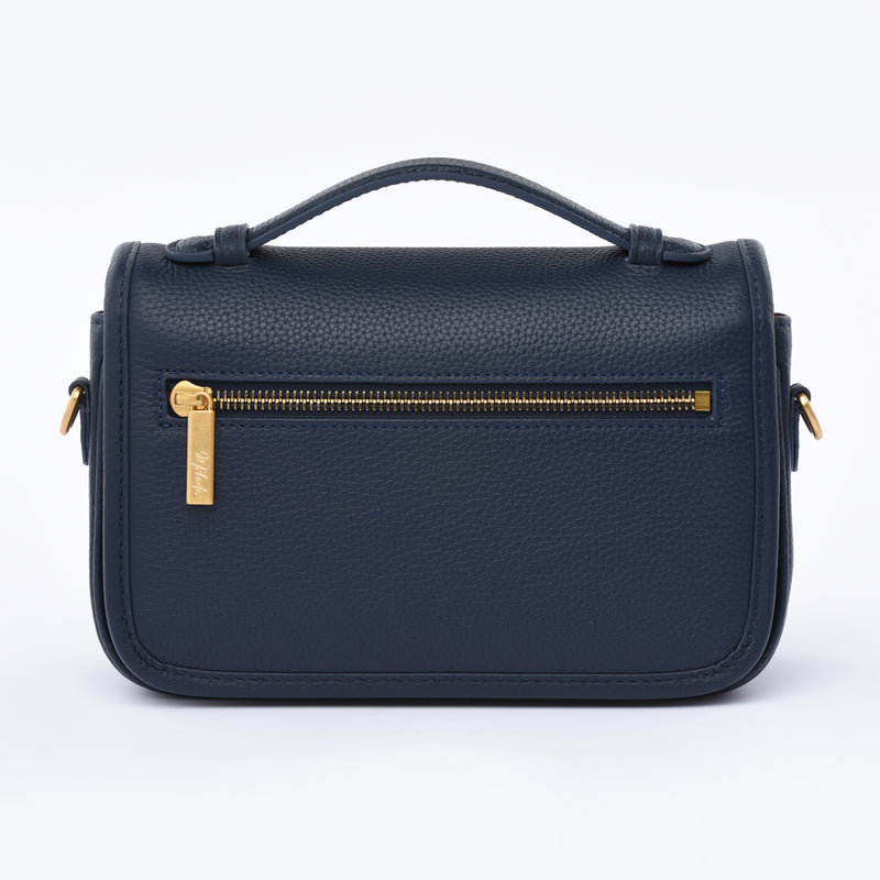 PRE ORDER Navy Togo Leather - "Le Petit Paris15" Crossbody bag