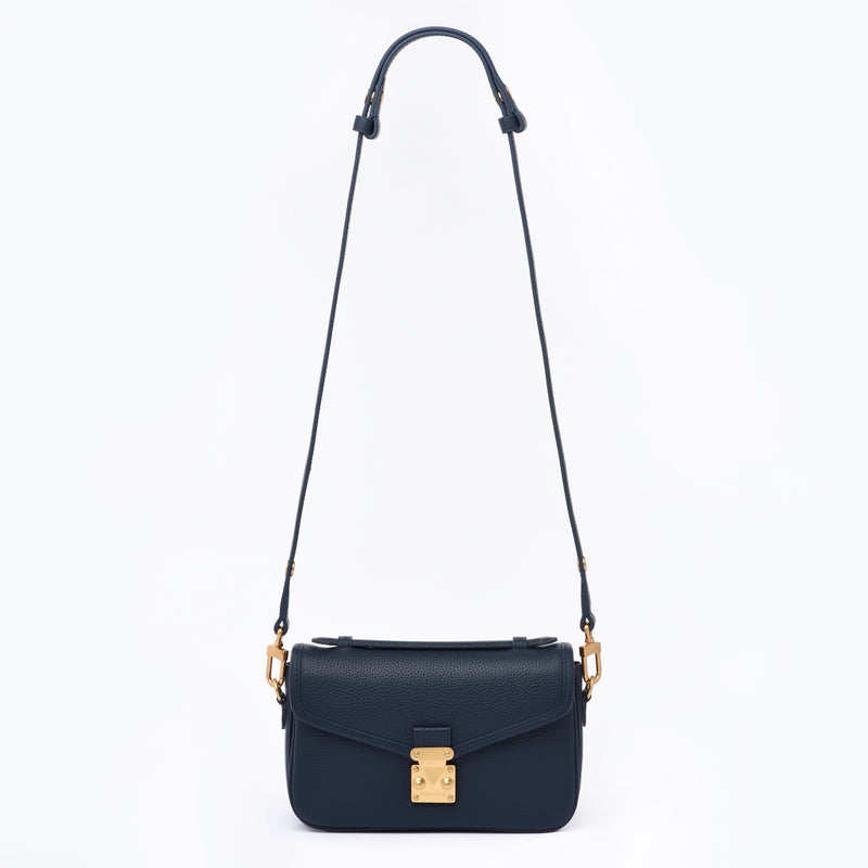 PRE ORDER Navy Togo Leather - "Le Petit Paris15" Crossbody bag