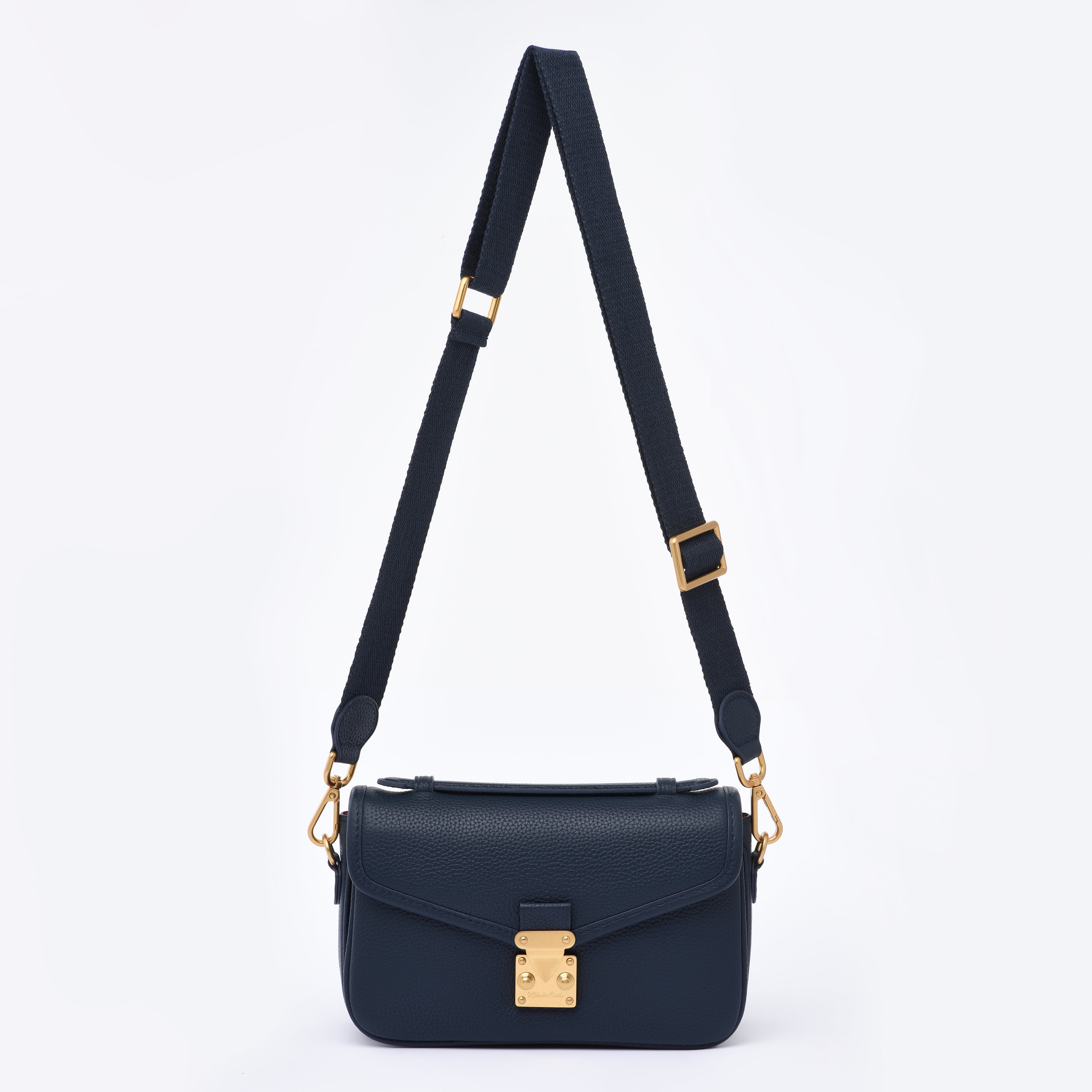 Navy Togo Leather - "Le Petit Paris15" Crossbody bag