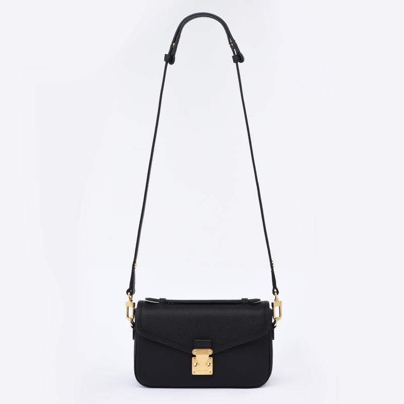 PRE ORDER Black Togo Leather - "Le Petit Paris15" Crossbody bag