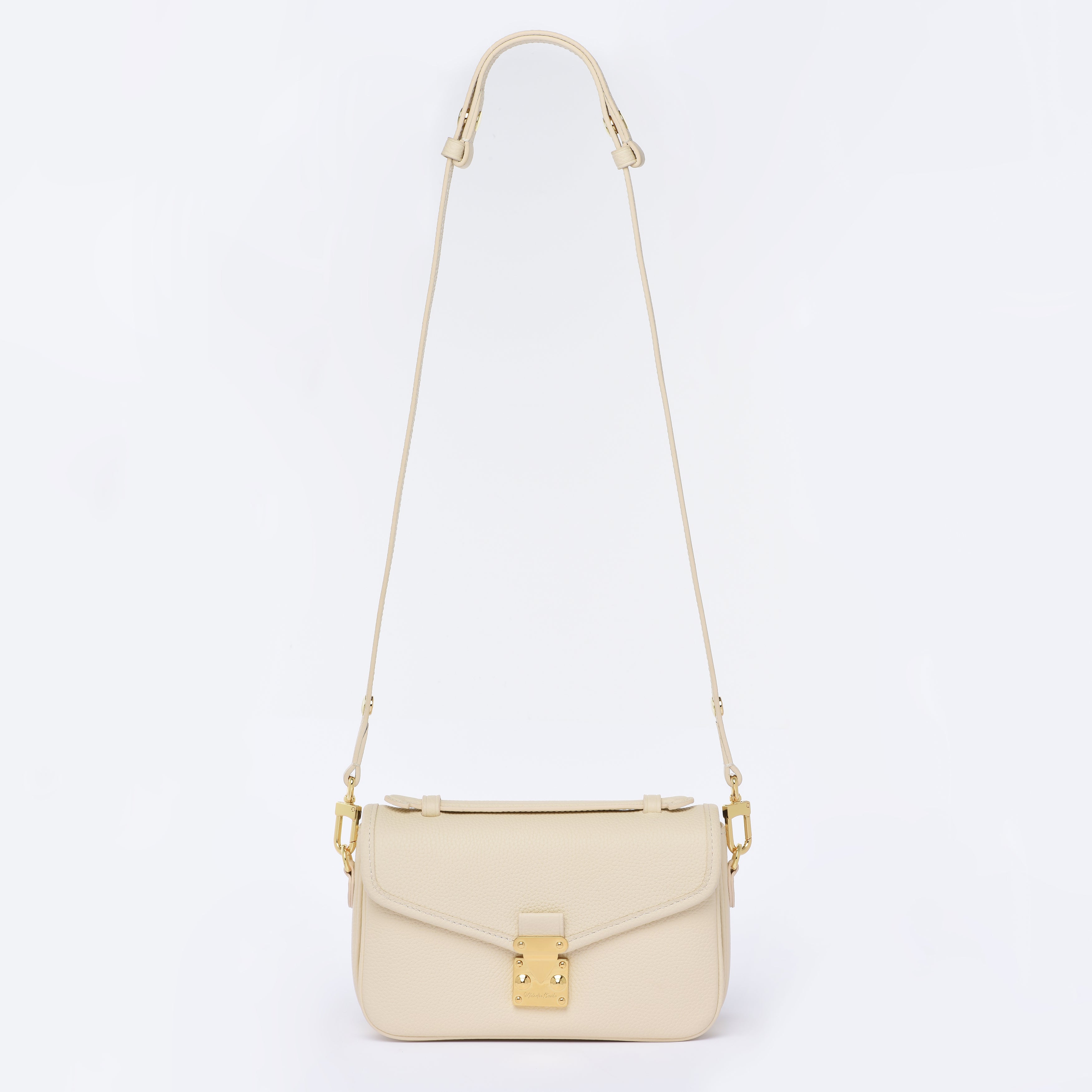 Buttercream Togo Leather - "Le Petit Paris15" Crossbody bag