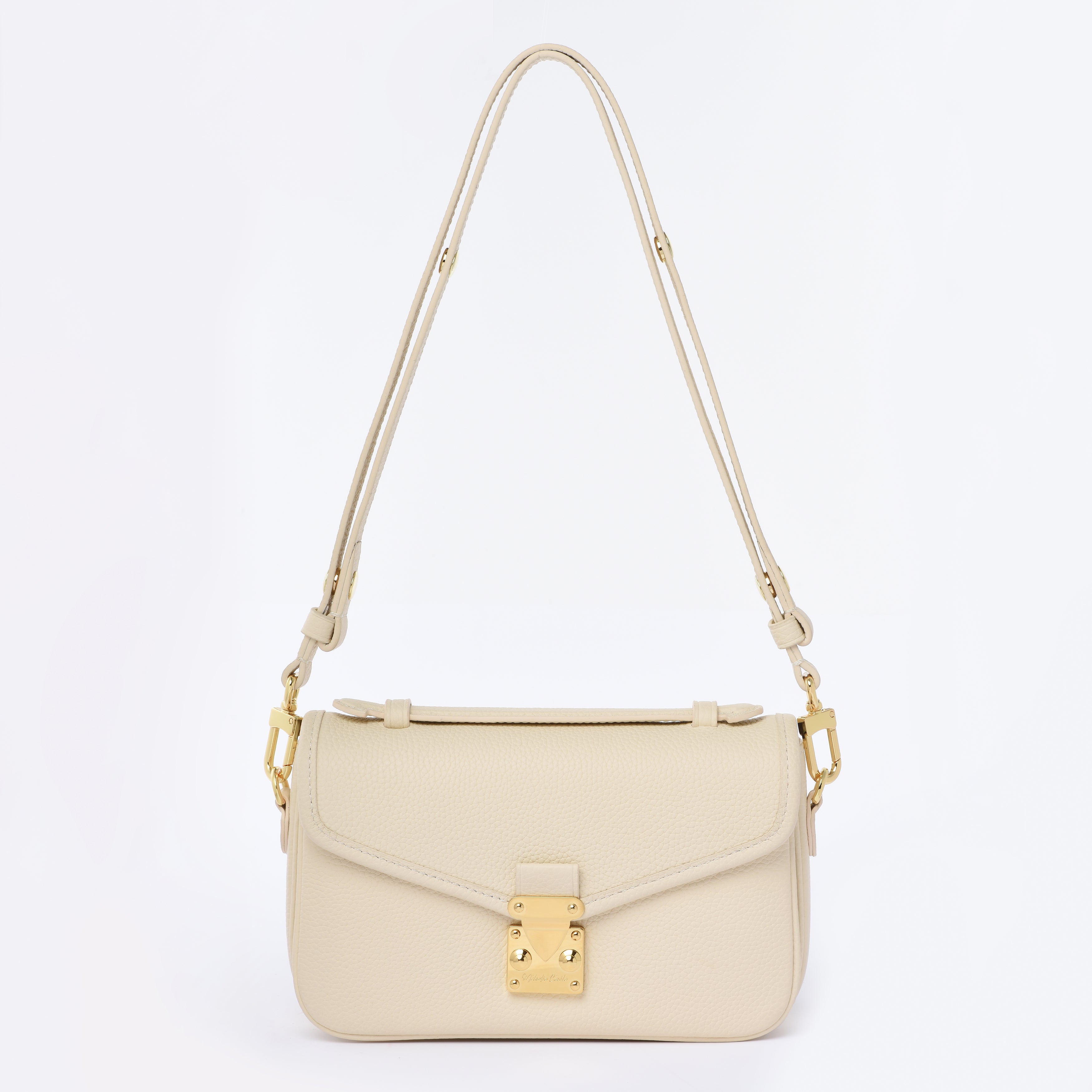 Buttercream Togo Leather - "Le Petit Paris15" Crossbody bag