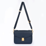 PRE ORDER "Navy" Togo Leather - "Paris15" Satchel Crossbody bag