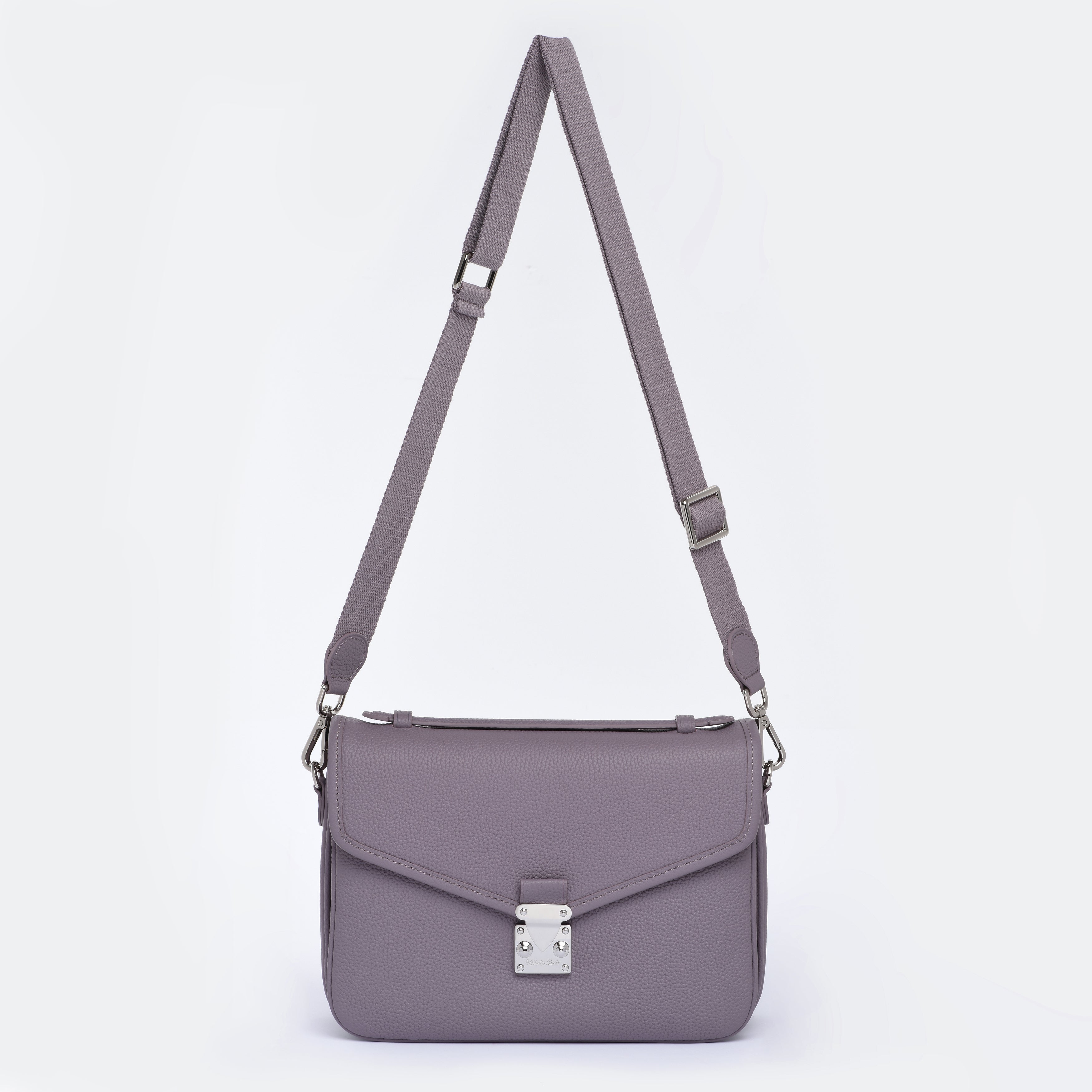 Pre order "Grey Lavender" Togo Leather - "Paris15" Satchel Crossbody bag