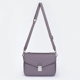 Pre order "Grey Lavender" Togo Leather - "Paris15" Satchel Crossbody bag