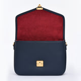 PRE ORDER "Navy" Togo Leather - "Paris15" Satchel Crossbody bag