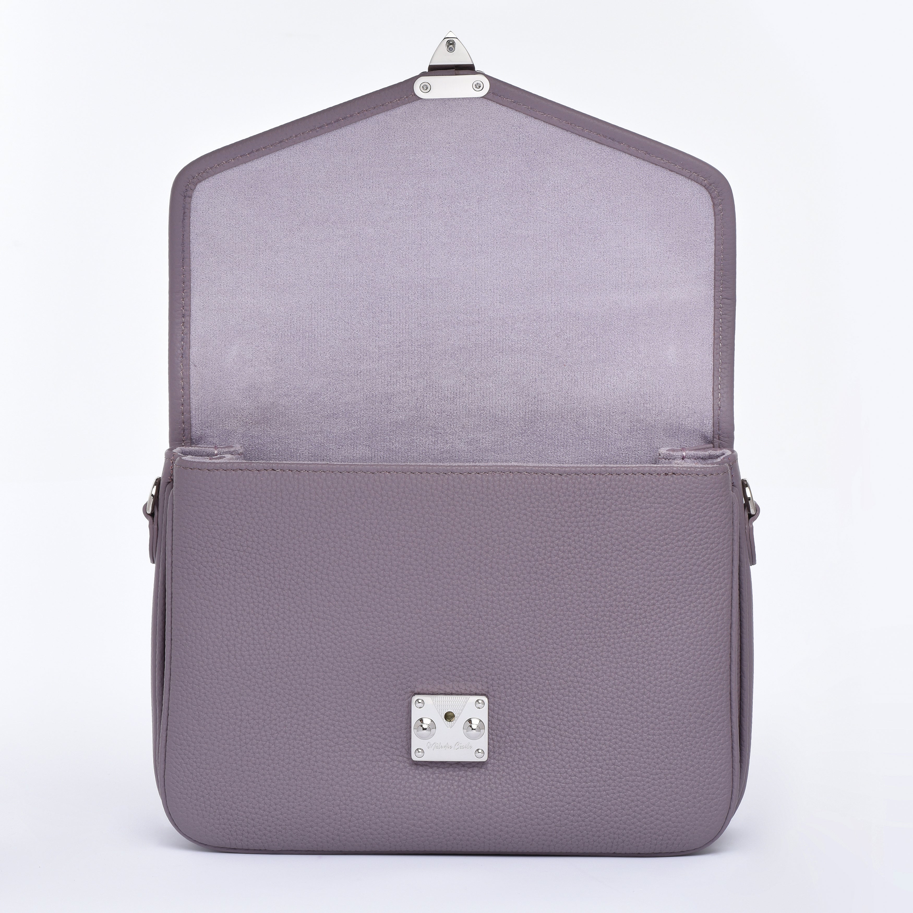 Pre order "Grey Lavender" Togo Leather - "Paris15" Satchel Crossbody bag