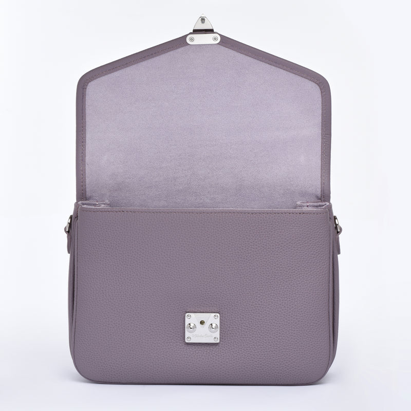 Pre order "Grey Lavender" Togo Leather - "Paris15" Satchel Crossbody bag