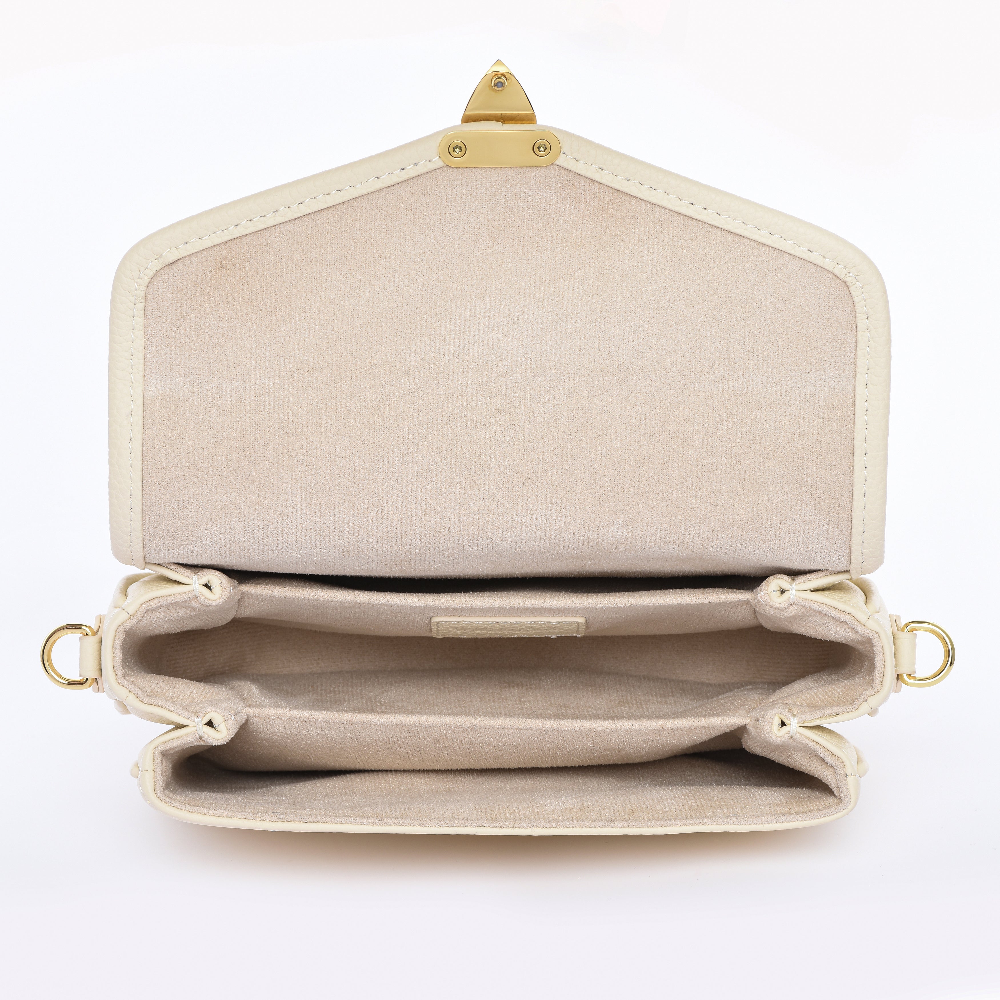 Buttercream Togo Leather - "Le Petit Paris15" Crossbody bag