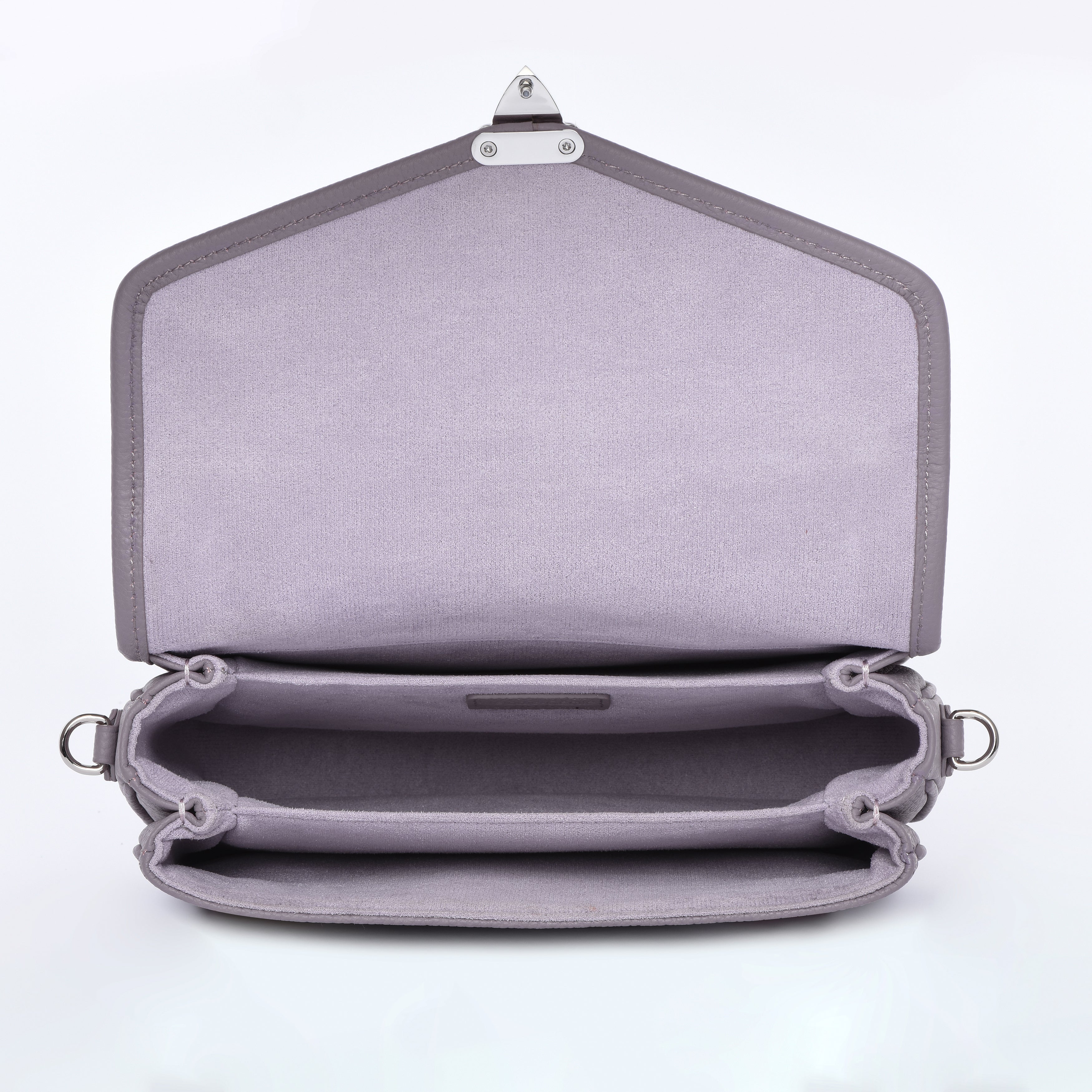 Pre order "Grey Lavender" Togo Leather - "Paris15" Satchel Crossbody bag