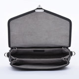 PRE ORDER Silver hardware Black Togo and Vachetta Leather - "Paris15" Satchel Crossbody bag