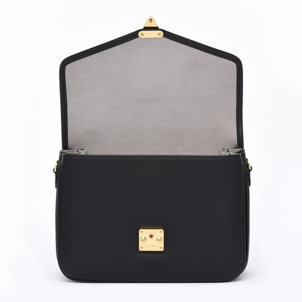 PRE ORDER Black - "Paris15" Satchel Crossbody bag (New Version)