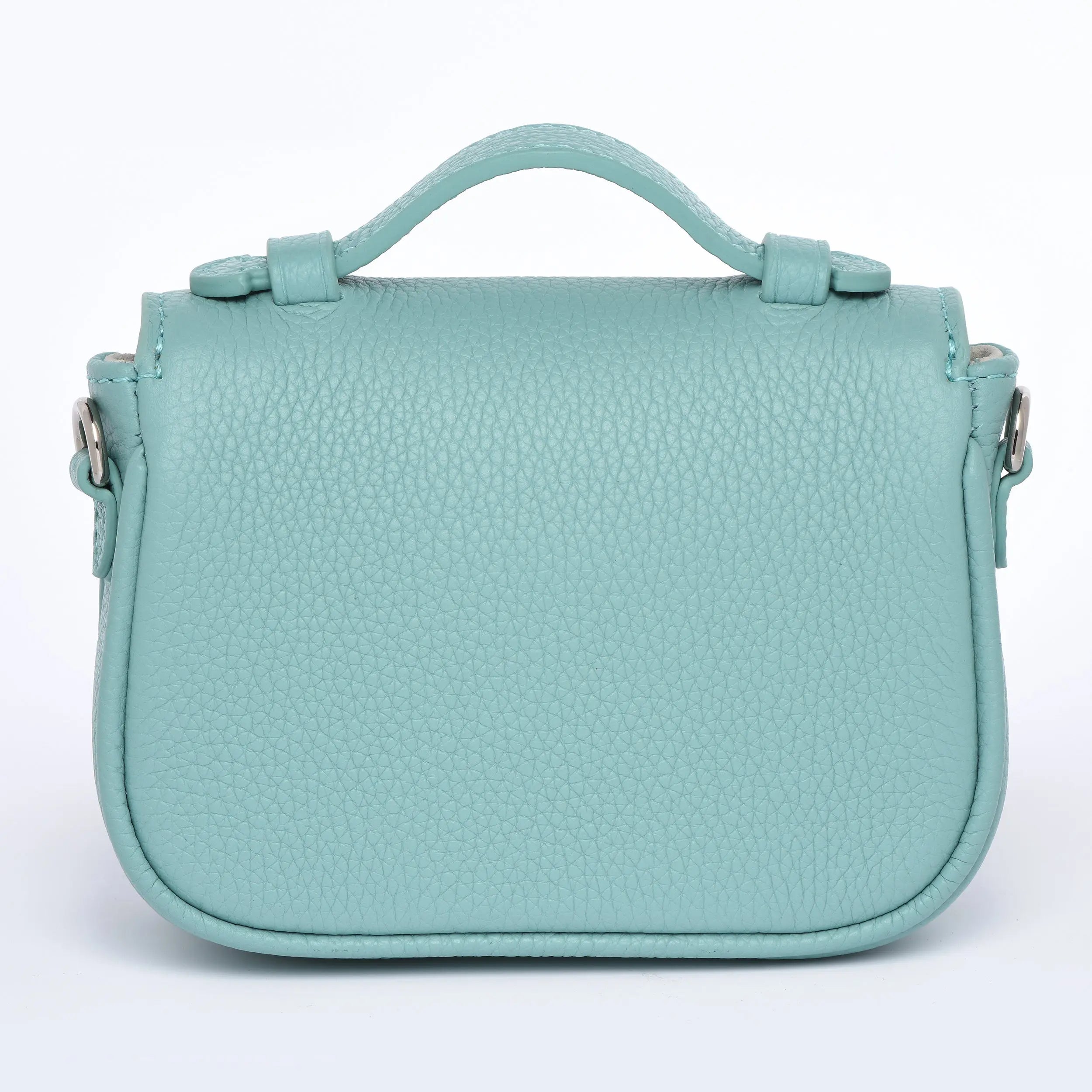 Micro Paris 15 - Luxury Togo Leather in Tiffany Blue