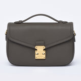 PRE ORDER Graphite Grey - "Le Petit Paris15" Crossbody bag - Gold Hardware