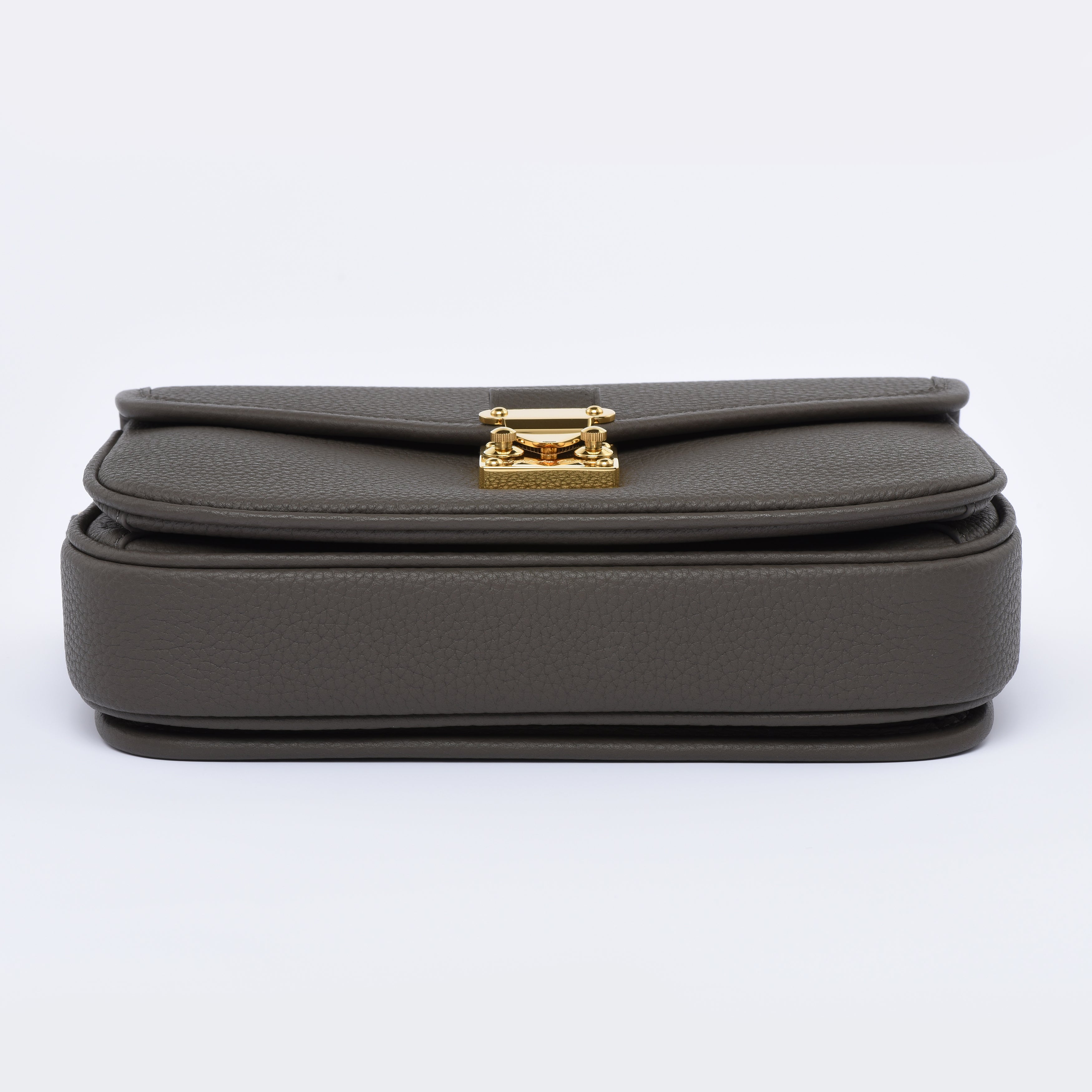 PRE ORDER Graphite Grey - "Le Petit Paris15" Crossbody bag - Gold Hardware