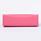 Leather Toiletry Pouch 19 - HOT PINK