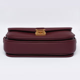 PRE ORDER Burgundy - "Le Petit Paris15" Crossbody bag - Antique Gold Hardware