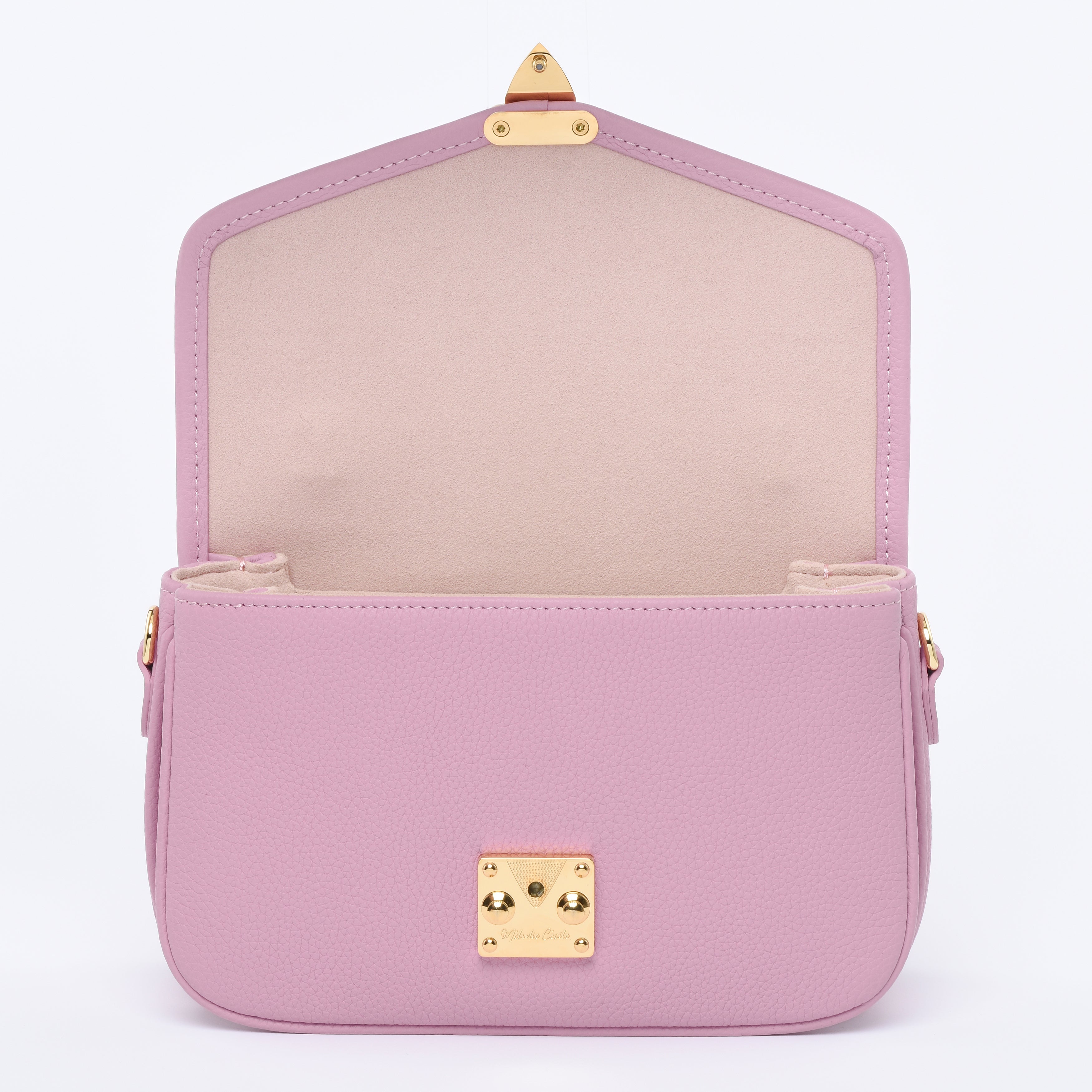 Dusty Pink - "Le Petit Paris15" Crossbody bag - Gold Hardware