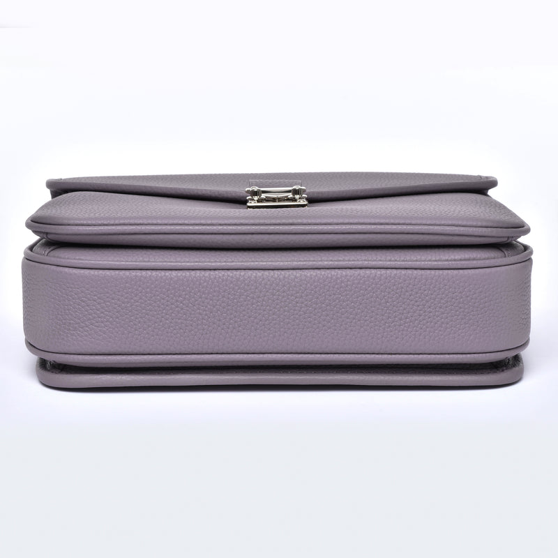 PRE ORDER "Grey Lavender" Togo Leather - "Paris15" Satchel Crossbody bag