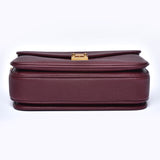 PRE ORDER "Burgundy" Togo Leather - "Paris15" Satchel Crossbody bag