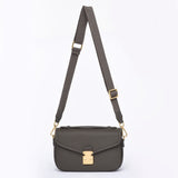 PRE ORDER Graphite Grey - "Le Petit Paris15" Crossbody bag - Gold Hardware