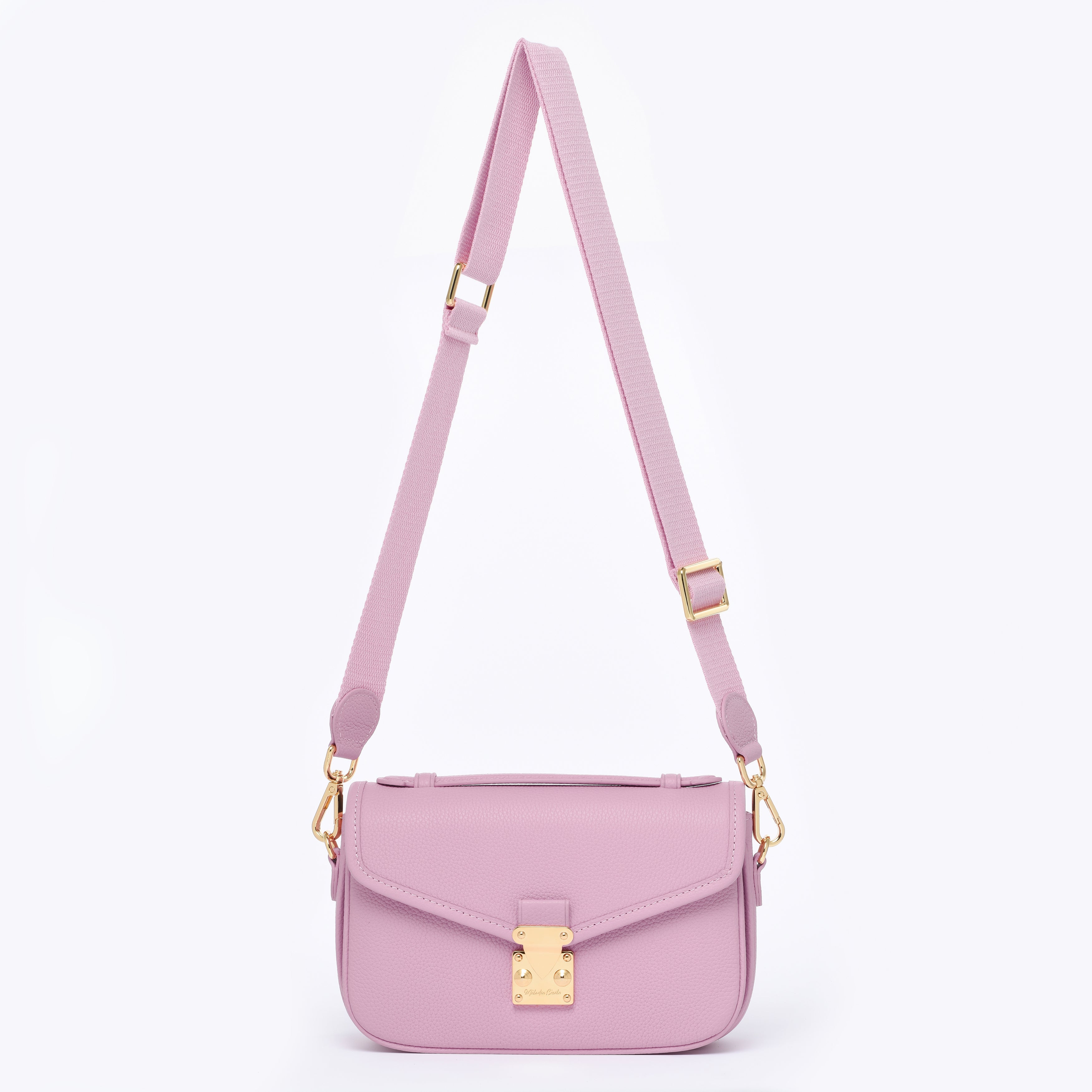 Dusty Pink - "Le Petit Paris15" Crossbody bag - Gold Hardware