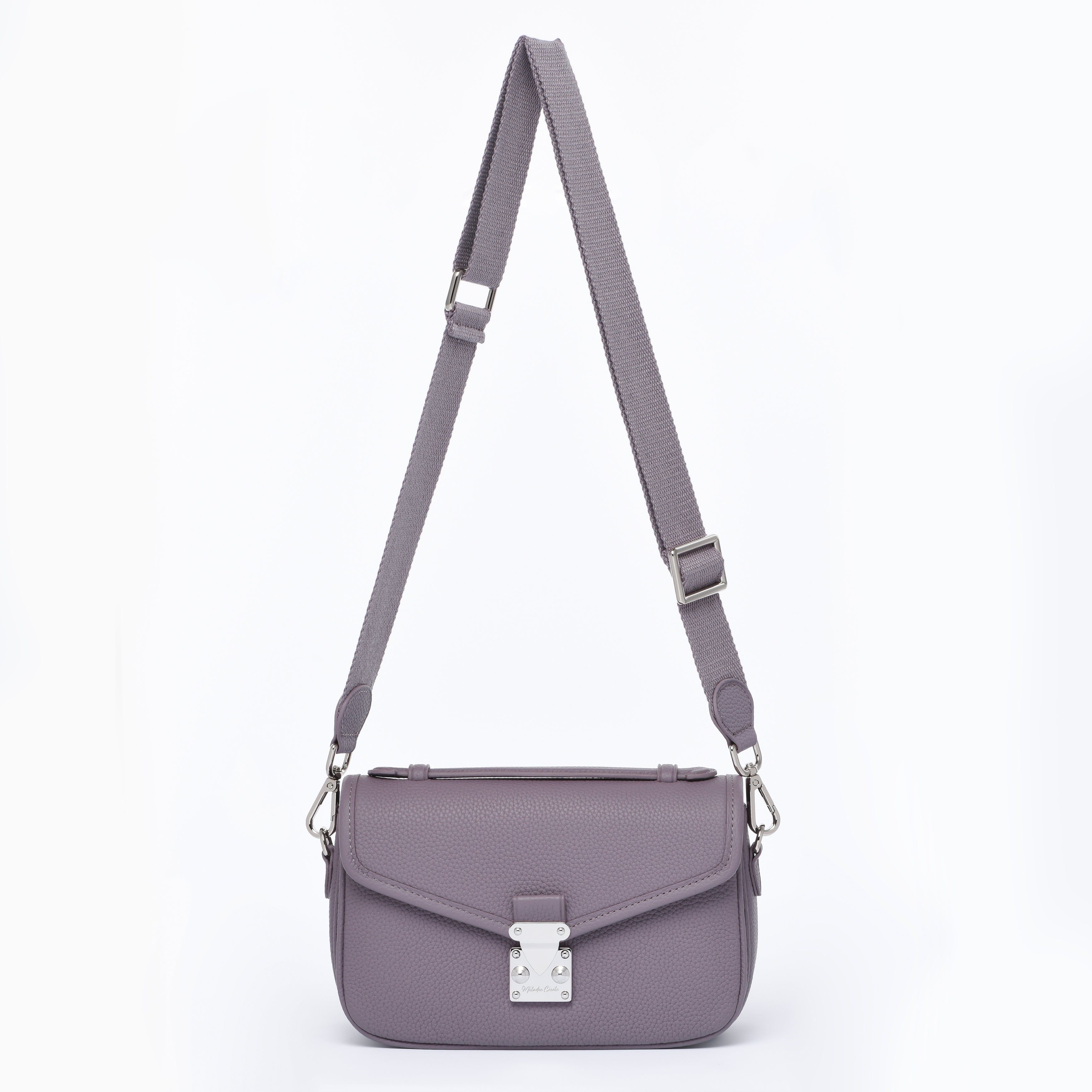 Lavender - "Le Petit Paris15" Crossbody bag - Silver Hardware