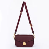 PRE ORDER Burgundy - "Le Petit Paris15" Crossbody bag - Antique Gold Hardware