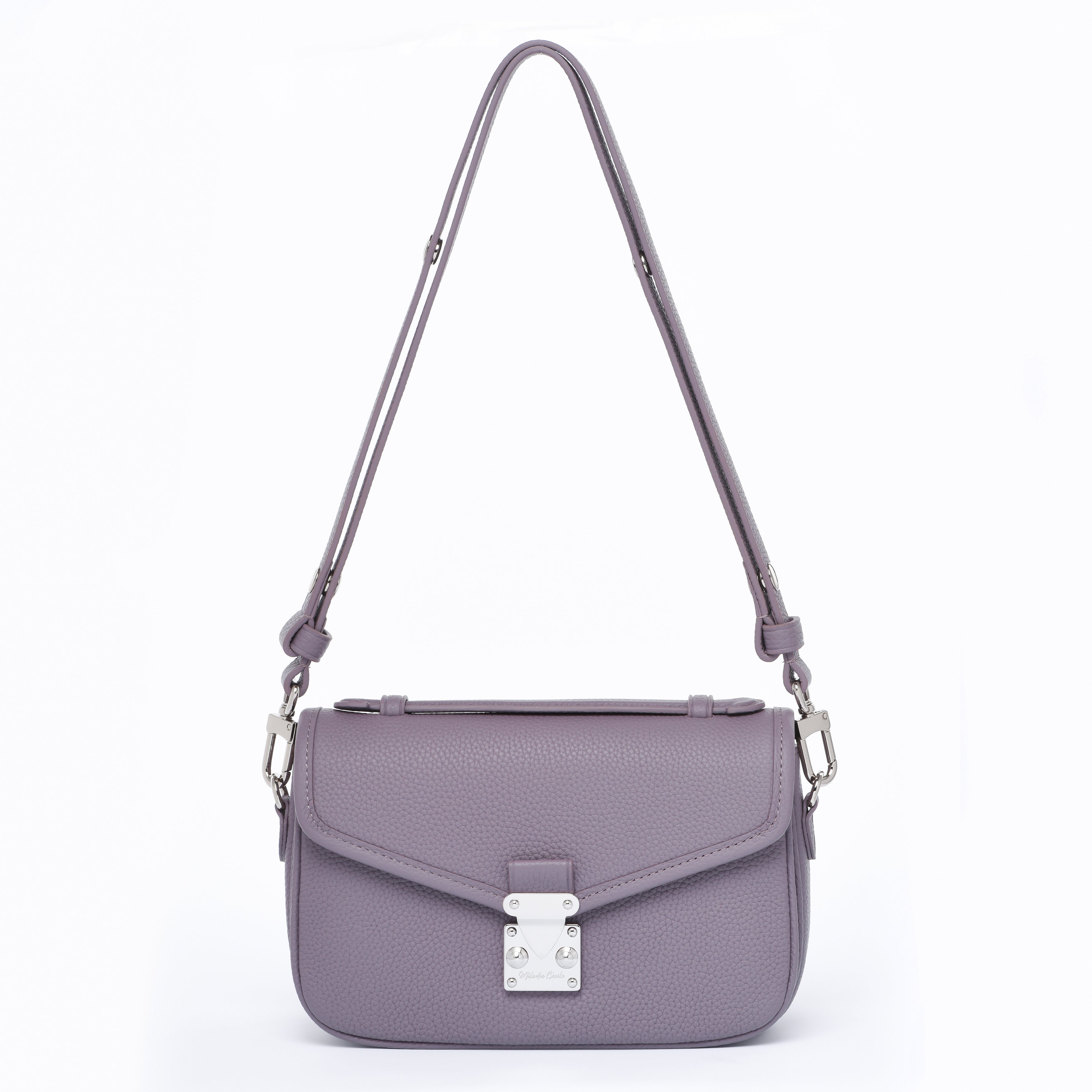 Lavender - "Le Petit Paris15" Crossbody bag - Silver Hardware