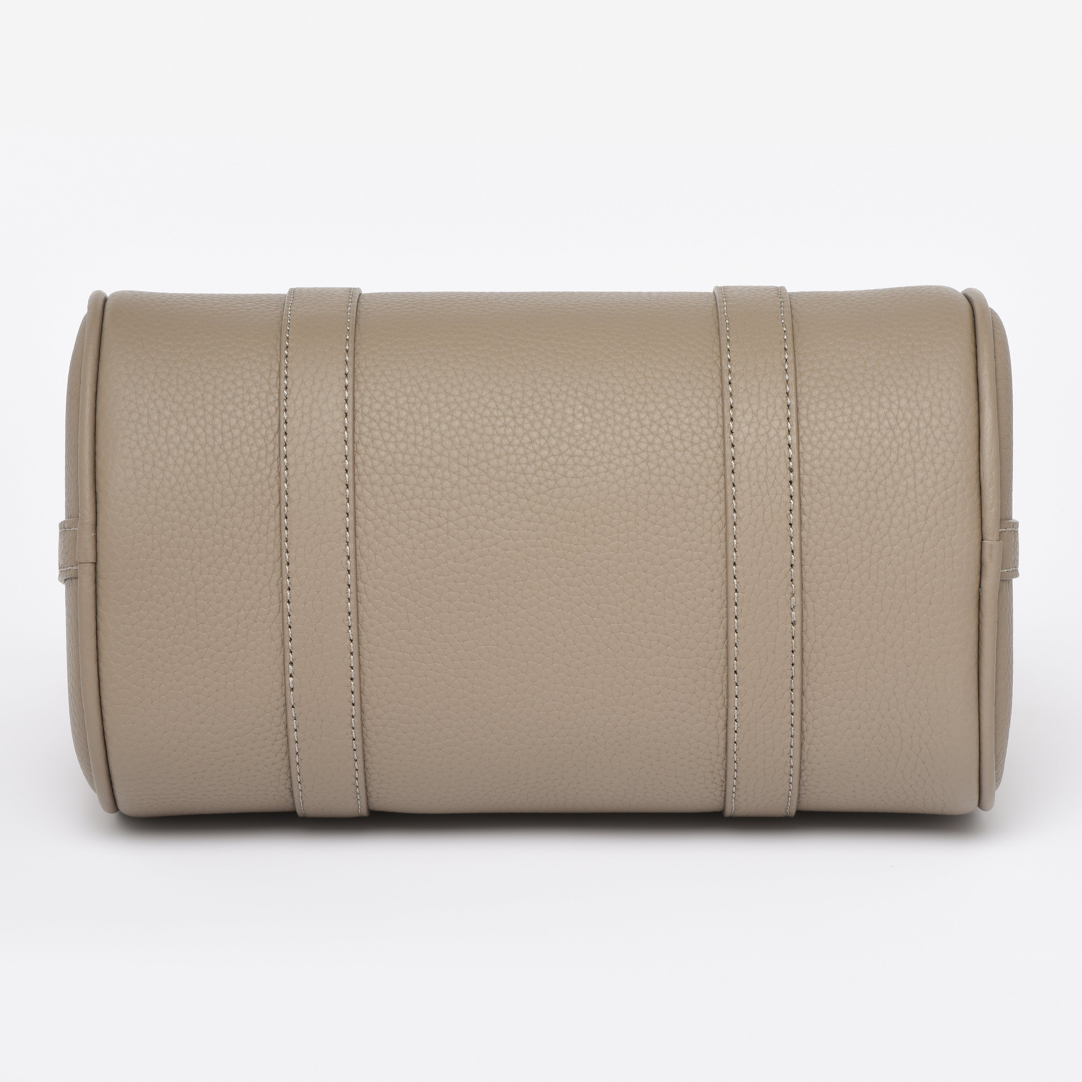 Taupe Grained leather  - Mini Boston bag