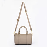 Pre order - Taupe Grained leather  - Mini Boston bag