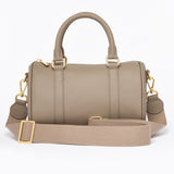 Pre order - Taupe Grained leather  - Mini Boston bag